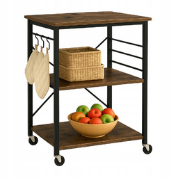 Stolik na kółkach Szafka stół barowy Półka loft