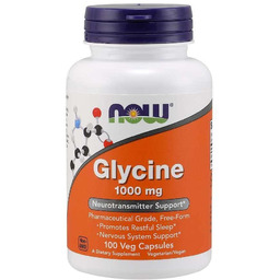 NOW Foods Glicyna 1000 mg, 100 kapsułek