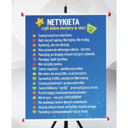 Plansza- Netykieta, zasady zachowania się w sieci
