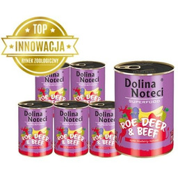 DOLINA NOTECI PREMIUM SUPERFOOD sarna i wołowina 6x400g