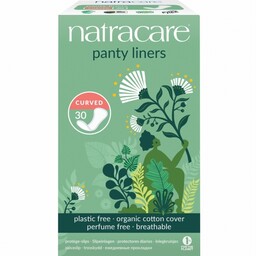 Zaokrąglone wkładki higieniczne, curved, Natracare, 30 szt.