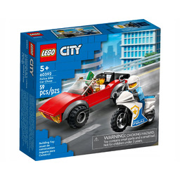 Lego 60392 City Motocykl policyjny pościg samochód Klocki