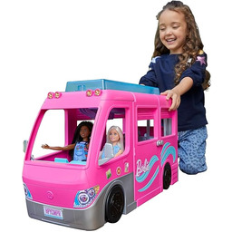 Barbie Dreamcamper Zestaw z kamperem z obracającymi się