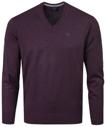 Sweter Męski Wełniany - Dekolt w Serek -