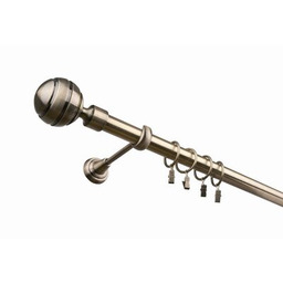 Karnisz pojedynczy 25 mm antyczny mosiądz I 200