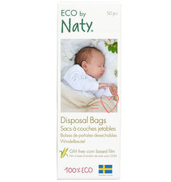 Eco By Naty, worki biodegradowalne na pieluchy, 50