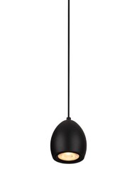 COMET lampa wisząca czarny metal okrągła fi 8cm