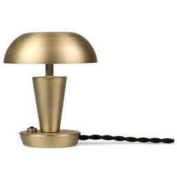 ferm LIVING - Tiny Lampa Stołowa Low Brass