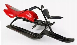 Metalowe NARTOSANKI z Amortyzacją Sanki Sportowe Kierownicą Szerokie
