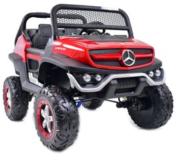 Mercedes Benz Unimog 4X4,12V14Ah, Amortyzatory, Miękkie Koła, Mp4,