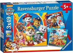 Puzzle dla dzieci 2D: Psi Patrol. 3x49 elementów