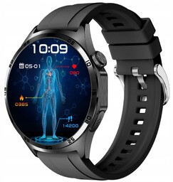 Smartwatch męski Rubicon RNCF38 czarny silikon