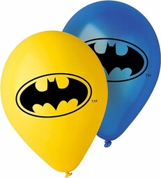 Balony lateksowe Batman, 10 sztuk