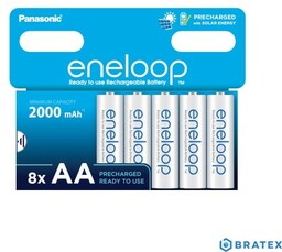 8x Panasonic eneloop AA 2000mAh blister