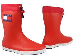 Tommy Hilfiger Kalosze Buty Damskie Czerwone