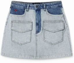 Spódnica mini z denimu z kieszeniami