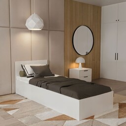Łóżko z pojemnikiem 90 TRINO Biały
