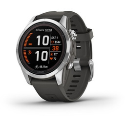 Garmin Zegarek sportowy Fenix 7S Pro Solar Silver
