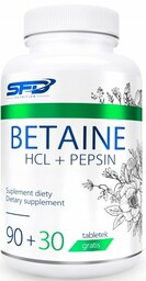 SFD Betaine HCl + Pepsin, 120 tabletek