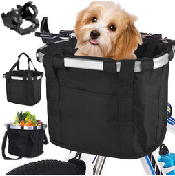 Kosz Rowerowy z Aluminiowym Stelażem Wodoodporny Uniwersalny R127