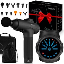 PISTOLET DO MASAŻU MASAŻER DO PLECÓW 12KOŃCÓWEK +