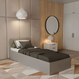 Łóżko z pojemnikiem 90 TRINO Jasnoszary