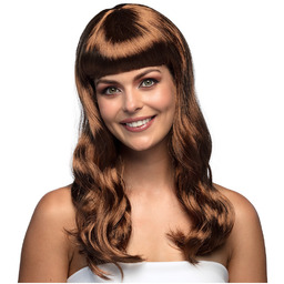 Peruka elegancka brązowa