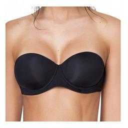 Biustonosz stanik wielofunkcyjny bardotka czarny nero Sielei 2550