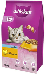 WHISKAS Sterile 14kg - sucha karma dla kotów