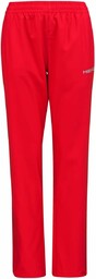 HEAD Damskie spodnie Club Pants W Tracksuits czerwony