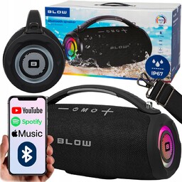 GŁOŚNIK BLUETOOTH PRZENOŚNY BEZPRZEWODOWY SD FM USB AUX