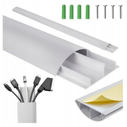 Aluminiowa Listwa Maskująca Do Kabli Maclean 62X20X750Mm Srebrna