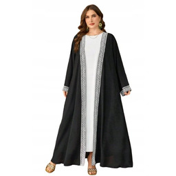 SHEIN PLUS SIZE CZARNA NARZUTKA DAMSKA Z HAFTEM