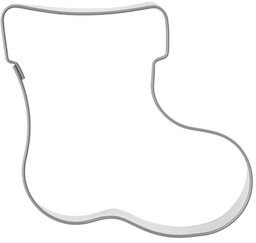 Wykrawacz do ciastek stalowy skarpeta 6 cm