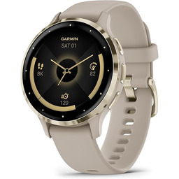 Garmin Venu 3S Smartwatch GPS Wi-Fi Soft Gold/French