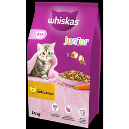 WHISKAS Karma Sucha Dla Kociąt Junior Z Kurczakiem