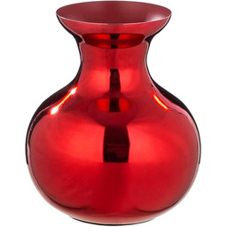 GILDE Wazon Kioto z żelaza pękaty błyszczący czerwony