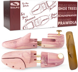 Prawidła cedrowe do butów zestaw z łyżką