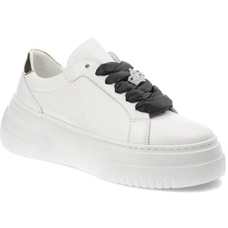 Chebello Białe Sneakersy Modne Obuwie Damskie Na Platformie