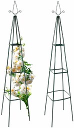 2x PERGOLA OGRODOWA METALOWA PIRAMIDA NA RÓŻE KWIATY