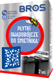 Płytki owadobójcze do śmietnika na owady latające