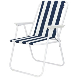 Krzesło campingowe,plażowe składane 52x58x72cm biało-granat