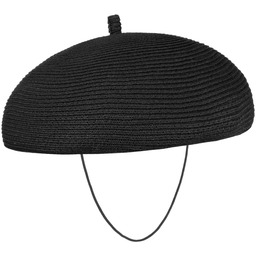 Beret Słomkowy by McBURN, czarny, One Size