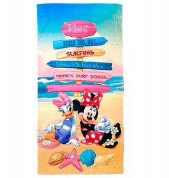 RĘCZNIK bawełniany MYSZKA MINNIE & KACZKA DAISY 70x140