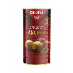 Oliwki SARASA Anchoa pusz. 1400g zielone oliwki nadziewane