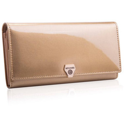 Portfel skórzany BETLEWSKI BPD-VS-100 ZŁOTY