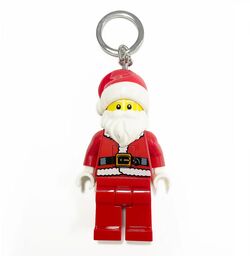 Brelok LEGO z latarką: Święty Mikołaj
