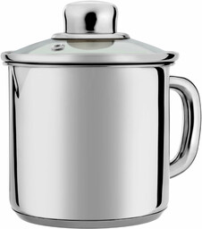 Garnek stalowy z pokrywką 1.2L