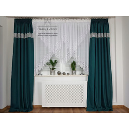 Firanka Z Woalu Z Gipiurą 15CM Biała 400/150CM