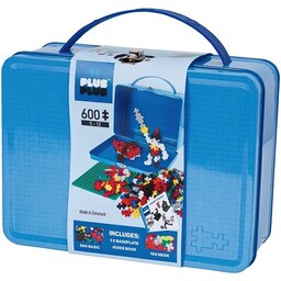 PLUS-PLUS Klocki plastikowe Basic Metalowa walizeczka 014-7002